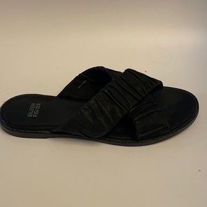 Eileen Fisher black suede sandals